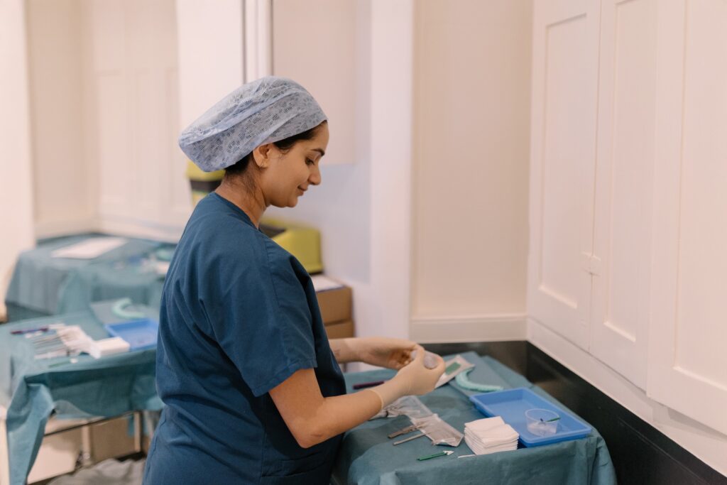 preparing for a lens patient